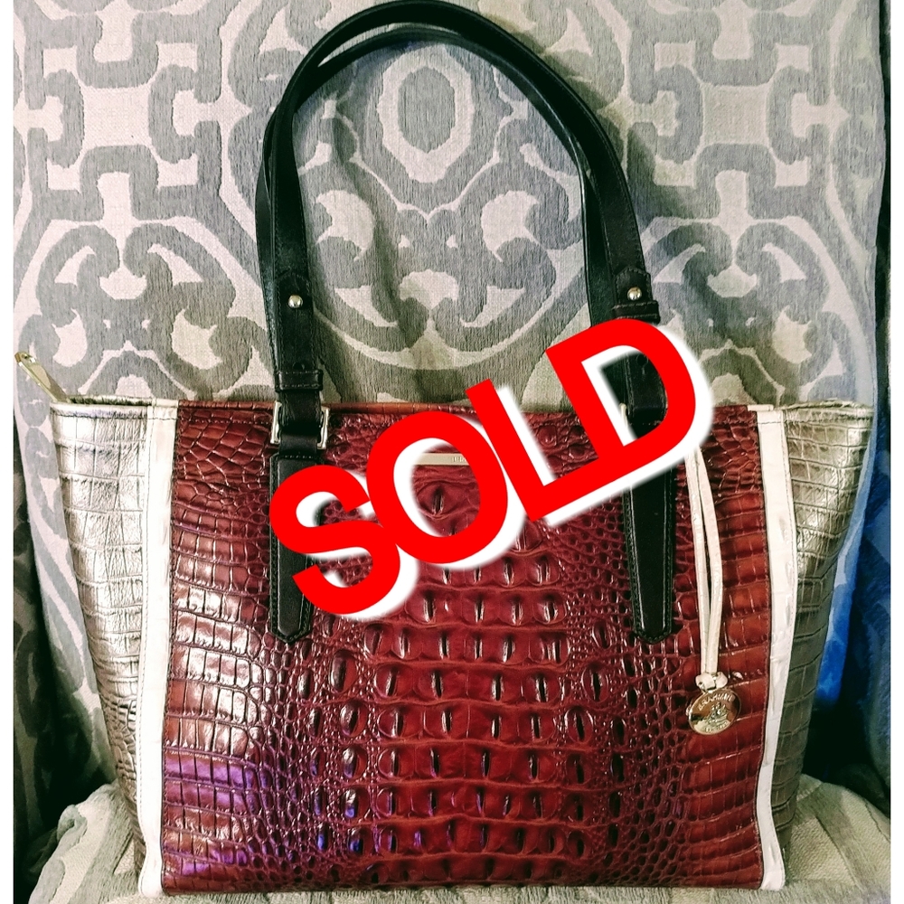 ((SOLD)) Brahmin Arno Pecan Azuma(Gently Used)